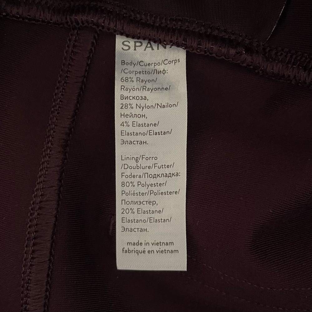 NWOT SPANX The Perfect Pants Women’s M Purple Classic Pull on Trousers 20202R - Picture 11 of 12